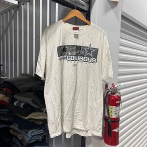 Dallas Cowboys Football T Shirt Mens XL Reebok NFL Graphic Tee White